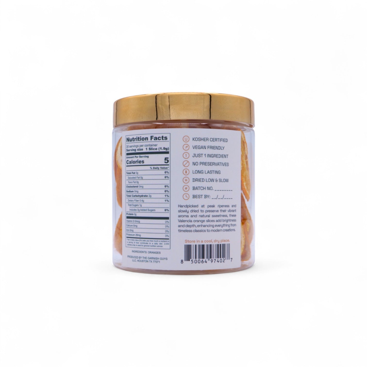 Valencia Orange Garnish